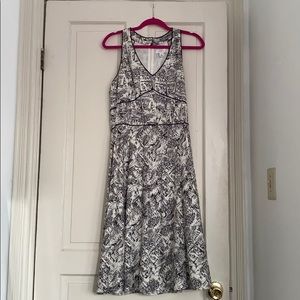 Unique black and white cocktail dress